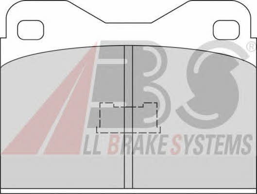 ABS 36091/2 Brake Pad Set, disc brake 360912