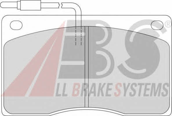 ABS 36341/1 Brake Pad Set, disc brake 363411
