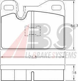 ABS 36398 OE Brake Pad Set, disc brake 36398OE