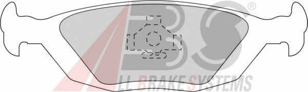 ABS 36489/1 Brake Pad Set, disc brake 364891