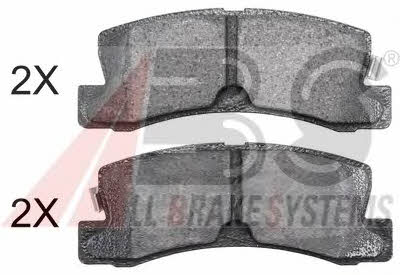 ABS 36604 OE Brake Pad Set, disc brake 36604OE