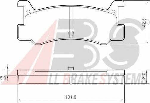 36607 ABS Brake pad set