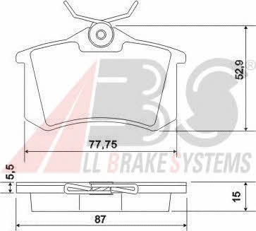 ABS 36623 OE Brake Pad Set, disc brake 36623OE