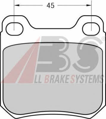 ABS 36624/1 Brake Pad Set, disc brake 366241