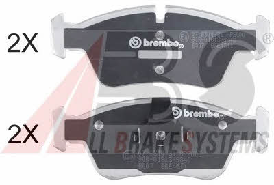 ABS 36678S Brake Pad Set, disc brake 36678S