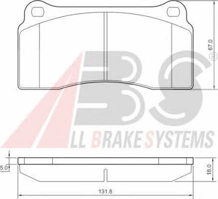 ABS 37441 OE Brake Pad Set, disc brake 37441OE