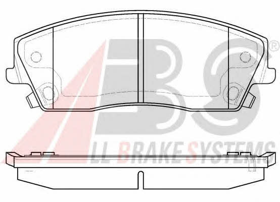Disc brake pad set Dodge Charger: 37609 ABS Brake pad set