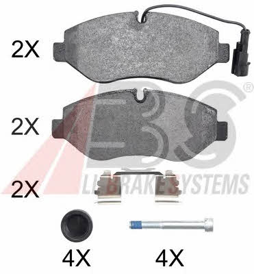 ABS 37659 OE Brake Pad Set, disc brake 37659OE