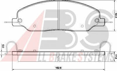 ABS 37662 Brake Pad Set, disc brake 37662