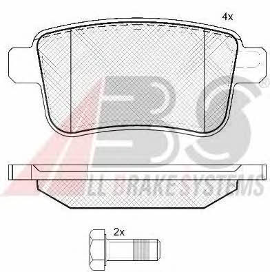 Brake pad set ABS 37665