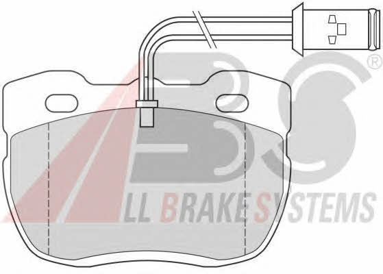 ABS 36696/1 Brake Pad Set, disc brake 366961