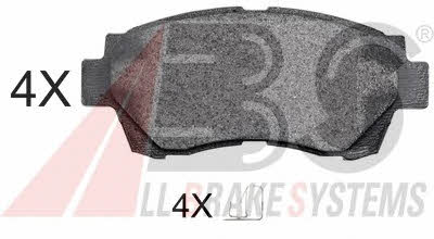 ABS 36713 OE Brake Pad Set, disc brake 36713OE