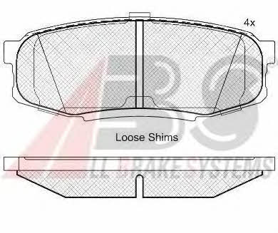 ABS 37702 OE Brake Pad Set, disc brake 37702OE