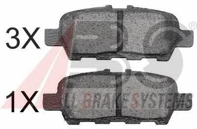 ABS 37745 OE Brake Pad Set, disc brake 37745OE
