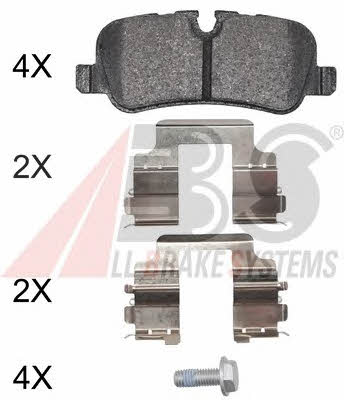 ABS 37766 OE Brake Pad Set, disc brake 37766OE