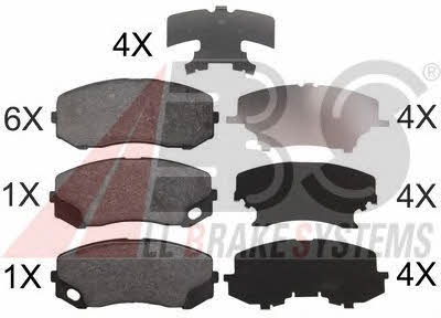 ABS 37772 Brake Pad Set, disc brake 37772