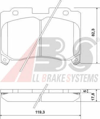 ABS 36937 Brake Pad Set, disc brake 36937