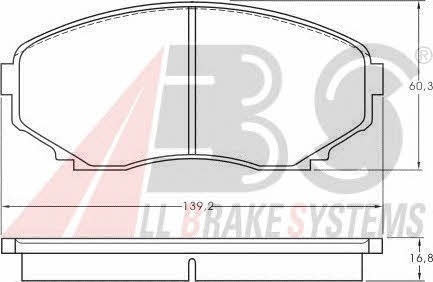 ABS 36995 Brake Pad Set, disc brake 36995
