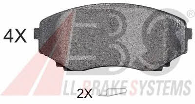 ABS 36995 OE Brake Pad Set, disc brake 36995OE