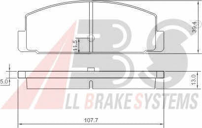 ABS 37067 OE Brake Pad Set, disc brake 37067OE