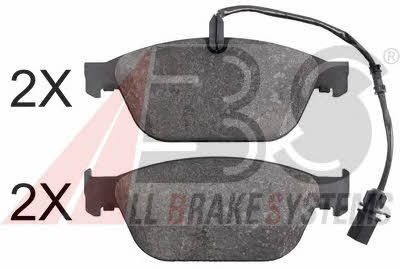 ABS 37855 Brake Pad Set, disc brake 37855