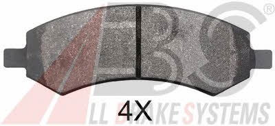 ABS 37861 Brake Pad Set, disc brake 37861