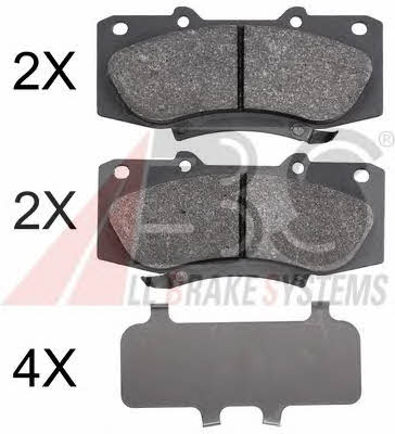 ABS 37881 Brake Pad Set, disc brake 37881