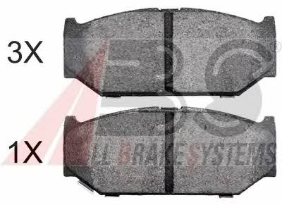 ABS 37893 OE Brake Pad Set, disc brake 37893OE