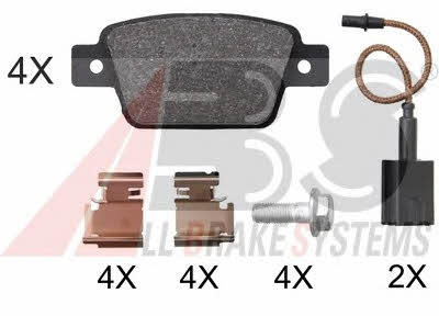 ABS 37928 Brake Pad Set, disc brake 37928