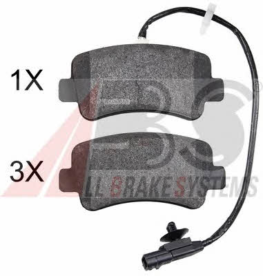 ABS 37939 Brake Pad Set, disc brake 37939