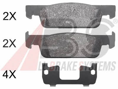 Brake pad set ABS 37961