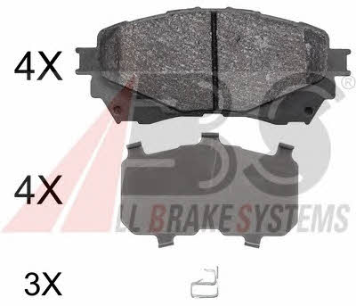 ABS 37977 Brake Pad Set, disc brake 37977
