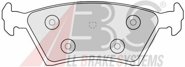 ABS 38381 Brake Pad Set, disc brake 38381
