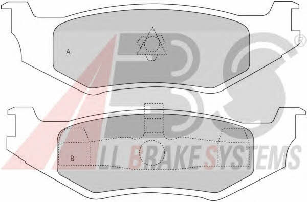 Brake pad kit Dodge Intrepid: 38512 ABS Brake pad set