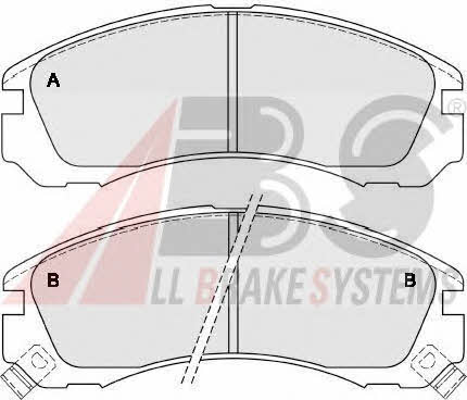 ABS 38530 Brake pad set 38530 38530 ABS Brake pad set