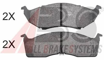 ABS 38591 OE Brake Pad Set, disc brake 38591OE