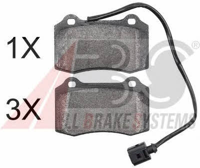 ABS 38592 OE Brake Pad Set, disc brake 38592OE