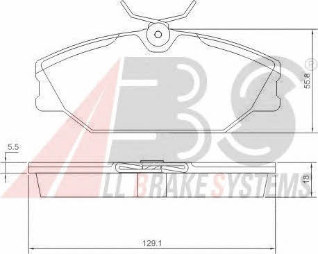 ABS 37138 OE Brake Pad Set, disc brake 37138OE