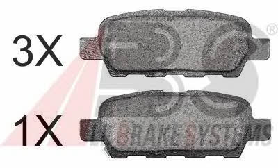 ABS 37321 OE Brake Pad Set, disc brake 37321OE