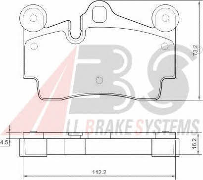 ABS 37365 OE Brake Pad Set, disc brake 37365OE