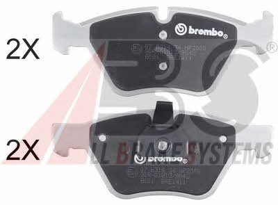 ABS 37409S Brake Pad Set, disc brake 37409S