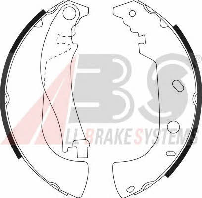 ABS 9057 Brake shoe set 9057