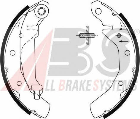 Brake shoe set ABS 9061