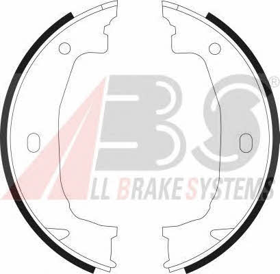 9069 ABS Handbrake shoes