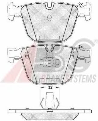 ABS P 06 026 Brake Pad Set, disc brake P06026