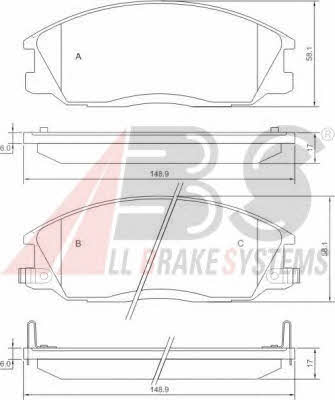 ABS P 30 013 Brake Pad Set, disc brake P30013