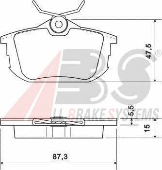 ABS P 54 023 Brake Pad Set, disc brake P54023