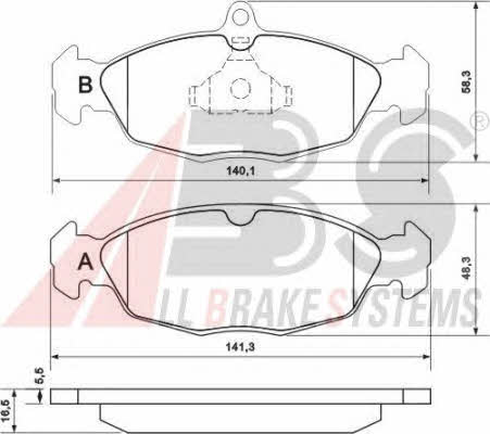 ABS P 59 011 Brake Pad Set, disc brake P59011