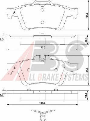 ABS P 59 042 Brake Pad Set, disc brake P59042