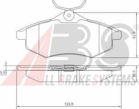 ABS P 61 074 Brake Pad Set, disc brake P61074